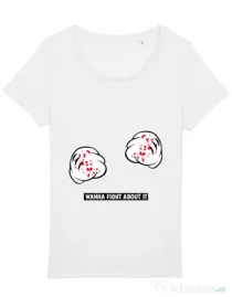 Tricou STANLEY STELLA dama Wanna fight about it Alb