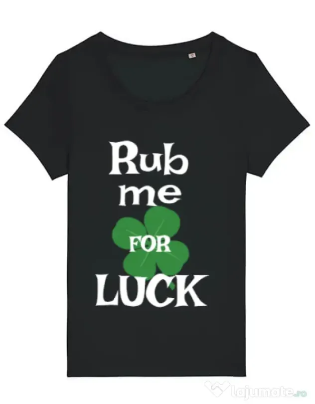 Tricou STANLEY STELLA dama Rub me for luck Negru