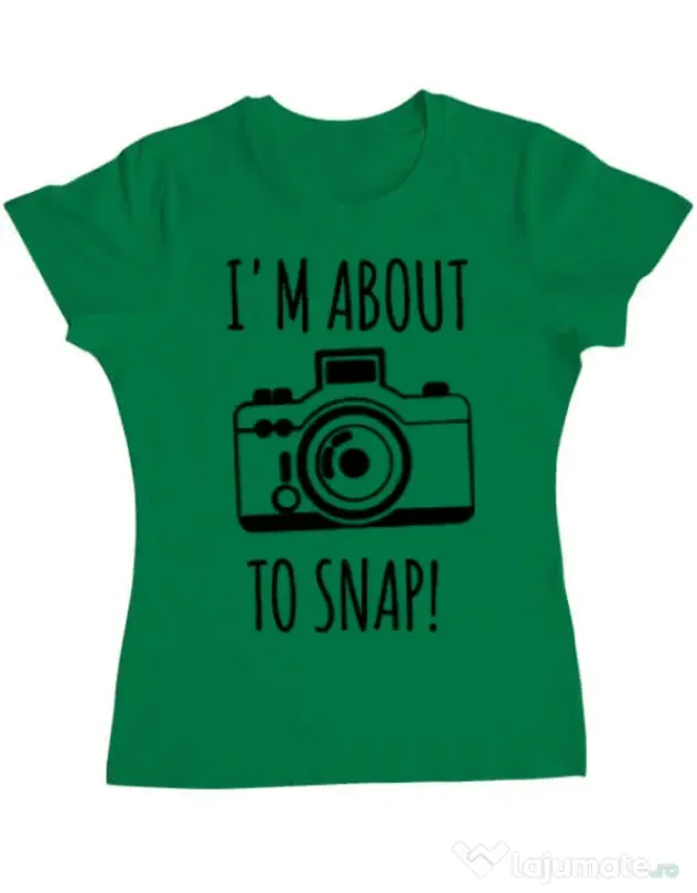 Tricou ADLER dama About to snap Verde mediu