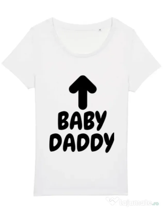 Tricou STANLEY STELLA dama Baby daddy Alb