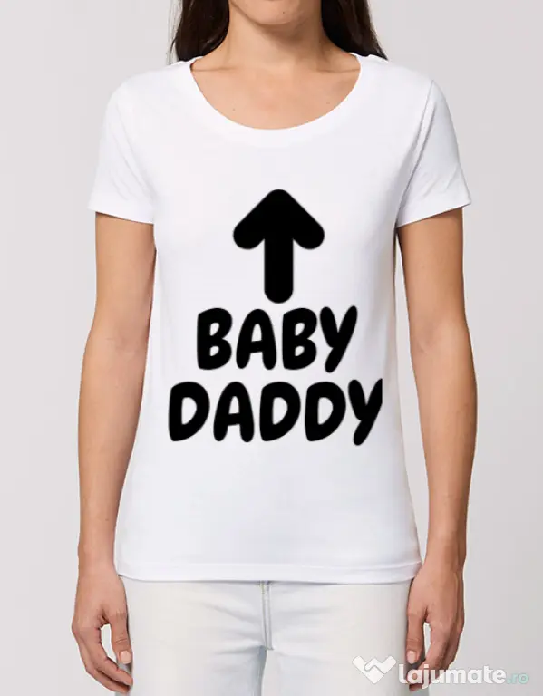 Tricou STANLEY STELLA dama Baby daddy Alb