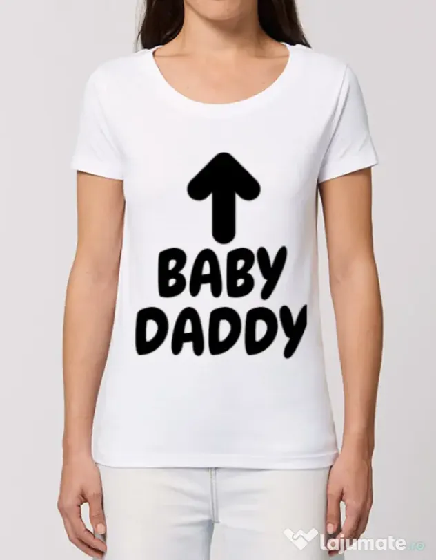 Tricou STANLEY STELLA dama Baby daddy Alb