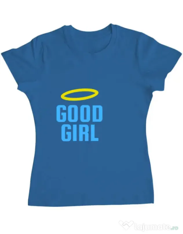 Tricou ADLER dama Good girl Albastru azuriu