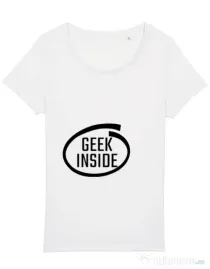 Tricou STANLEY STELLA dama Geek inside Alb