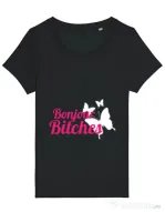 Tricou STANLEY STELLA dama Bonjour bitches Negru