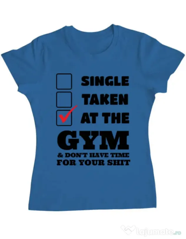 Tricou ADLER dama At the gym Albastru azuriu