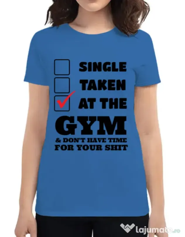 Tricou ADLER dama At the gym Albastru azuriu