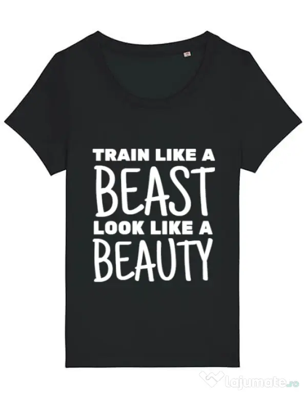 Tricou STANLEY STELLA dama Train like a beast Negru
