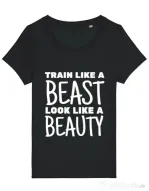 Tricou STANLEY STELLA dama Train like a beast Negru