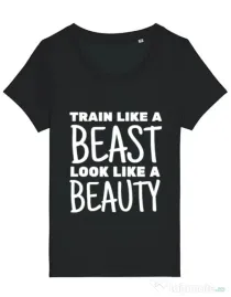 Tricou STANLEY STELLA dama Train like a beast Negru