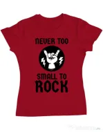 Tricou ADLER dama Never too small to rock Rosu