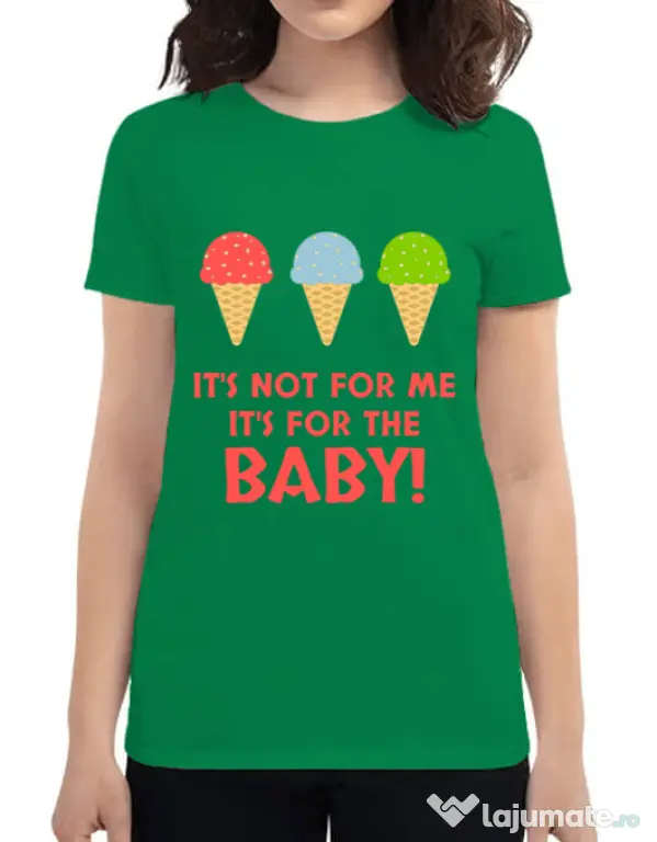 Tricou ADLER dama For the baby Verde mediu