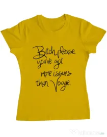 Tricou ADLER dama Vogue issues Galben