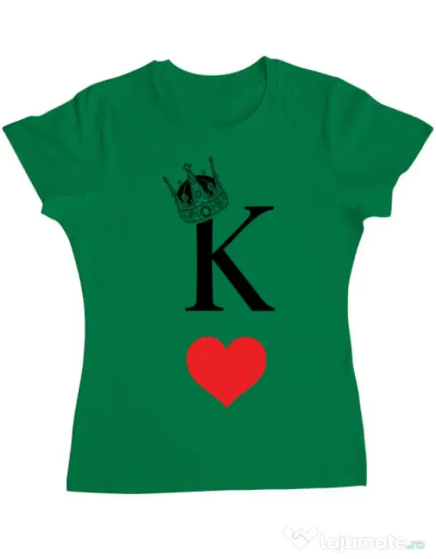 Tricou ADLER dama Fancy King Verde mediu
