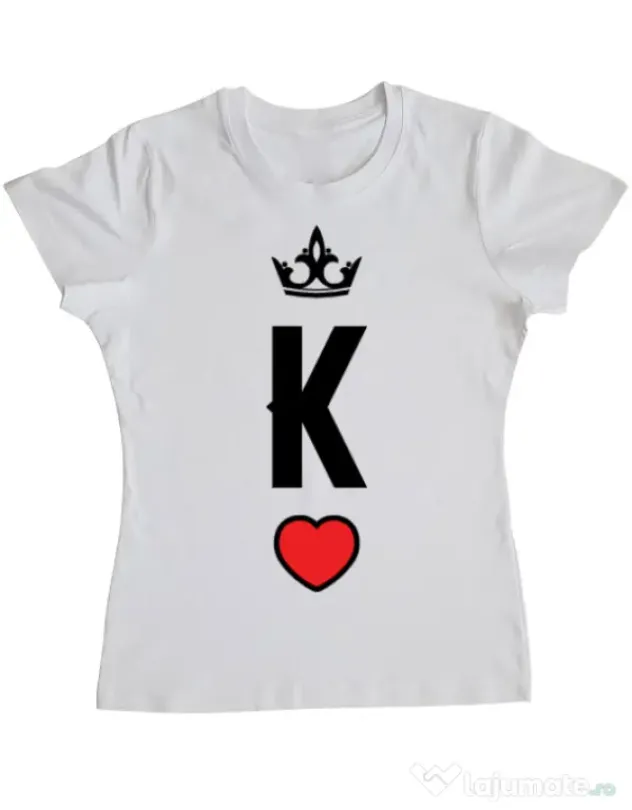 Tricou ADLER dama King Alb