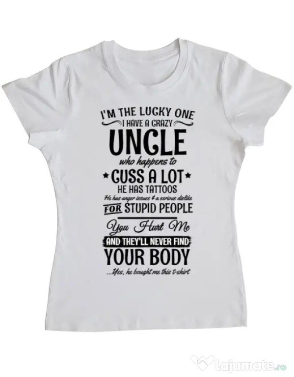 Tricou ADLER dama The lucky one Alb