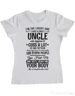 Tricou ADLER dama The lucky one Alb