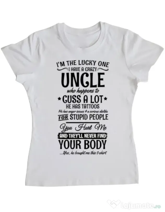 Tricou ADLER dama The lucky one Alb