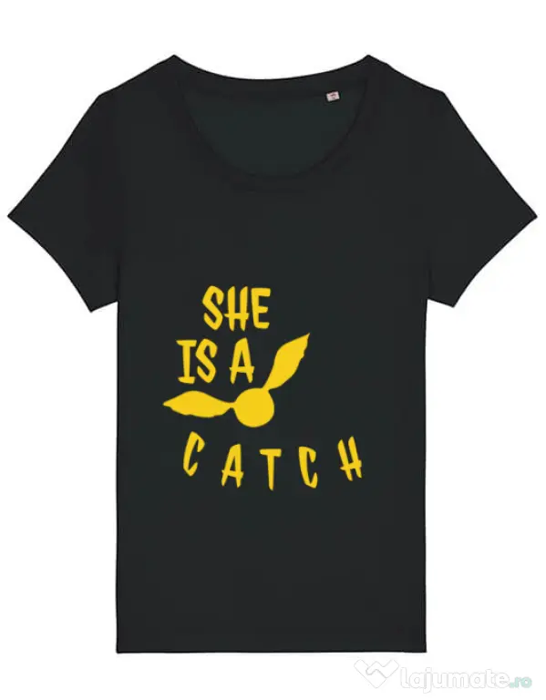 Tricou STANLEY STELLA dama She is a catch Negru