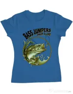 Tricou ADLER dama Bass jumpers drop a line Albastru azuriu