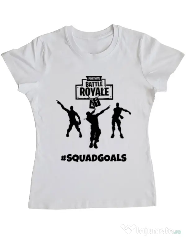 Tricou ADLER dama Squad goals Alb