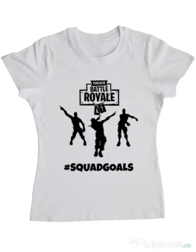 Tricou ADLER dama Squad goals Alb