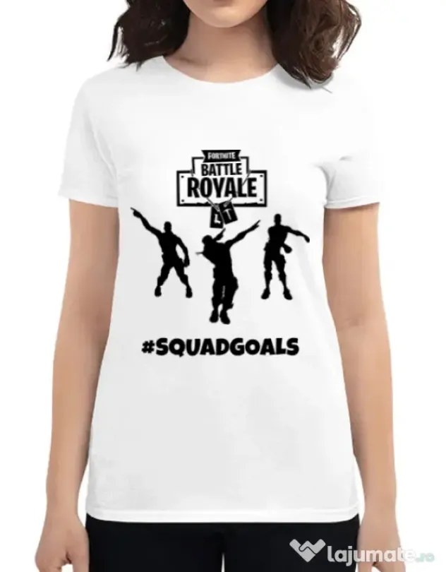 Tricou ADLER dama Squad goals Alb