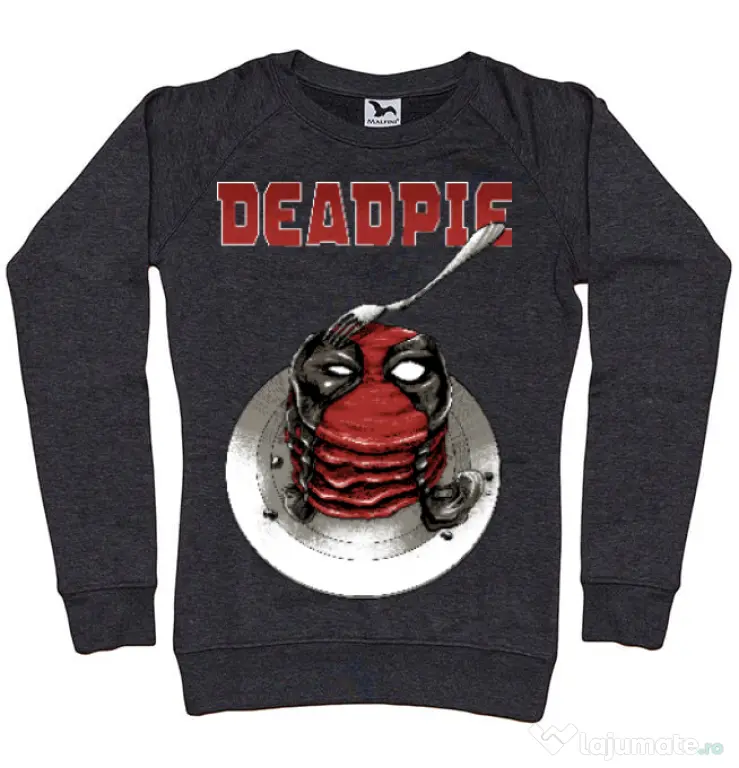 Bluza ADLER dama Deadpie Negru melanj