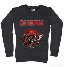 Bluza ADLER dama Deadpug Negru melanj