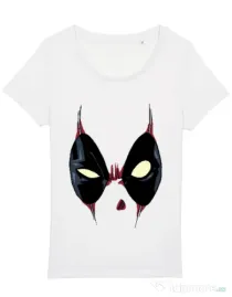 Tricou STANLEY STELLA dama Deadpool mask Alb