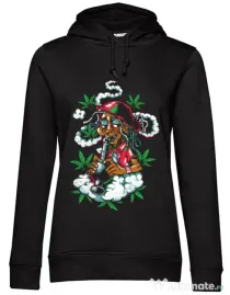 Hoodie dama cu gluga Jamaican Negru