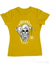 Tricou ADLER dama Experience death Galben
