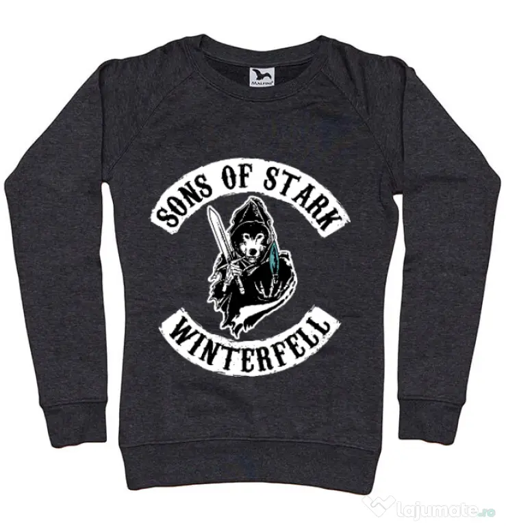 Bluza ADLER dama Sons of stark Negru melanj