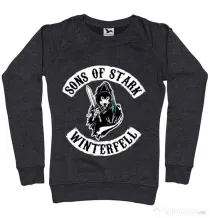 Bluza ADLER dama Sons of stark Negru melanj