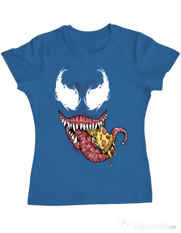 Tricou ADLER dama Venom pizza Albastru azuriu