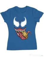 Tricou ADLER dama Venom pizza Albastru azuriu