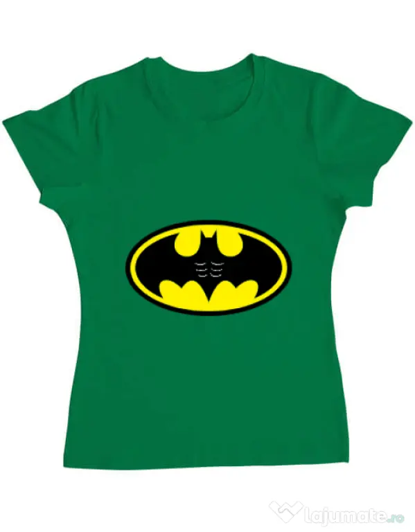 Tricou ADLER dama Six pack Batman Verde mediu