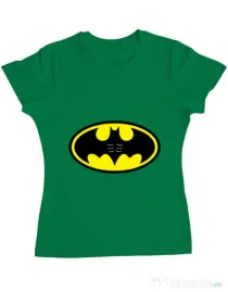 Tricou ADLER dama Six pack Batman Verde mediu