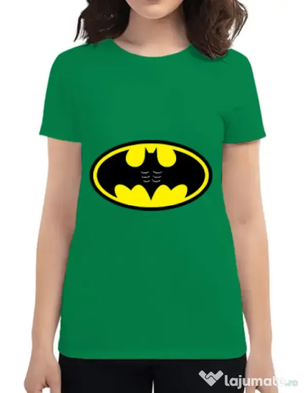 Tricou ADLER dama Six pack Batman Verde mediu