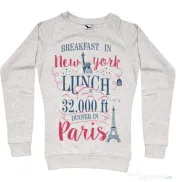 Bluza ADLER dama Breakfast in New York Migdala melanj 