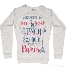 Bluza ADLER dama Breakfast in New York Migdala melanj