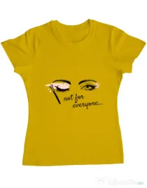 Tricou ADLER dama Not for everyone Galben