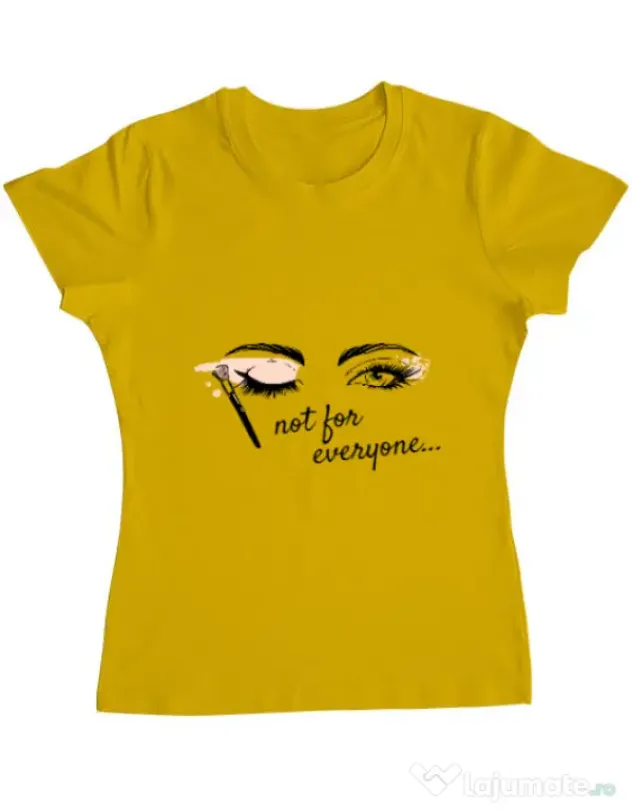 Tricou ADLER dama Not for everyone Galben