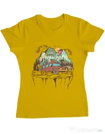 Tricou ADLER dama Adventure Galben