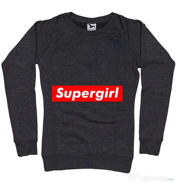Bluza ADLER dama Supergirl Negru melanj