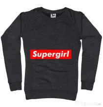 Bluza ADLER dama Supergirl Negru melanj