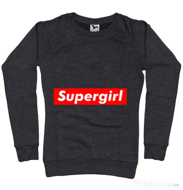 Bluza ADLER dama Supergirl Negru melanj