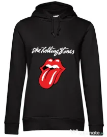 Hoodie dama cu gluga The Rolling Stones Negru