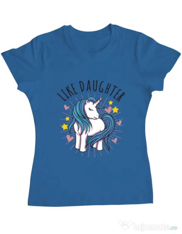 Tricou ADLER dama Like daughter Albastru azuriu