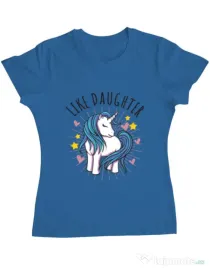 Tricou ADLER dama Like daughter Albastru azuriu